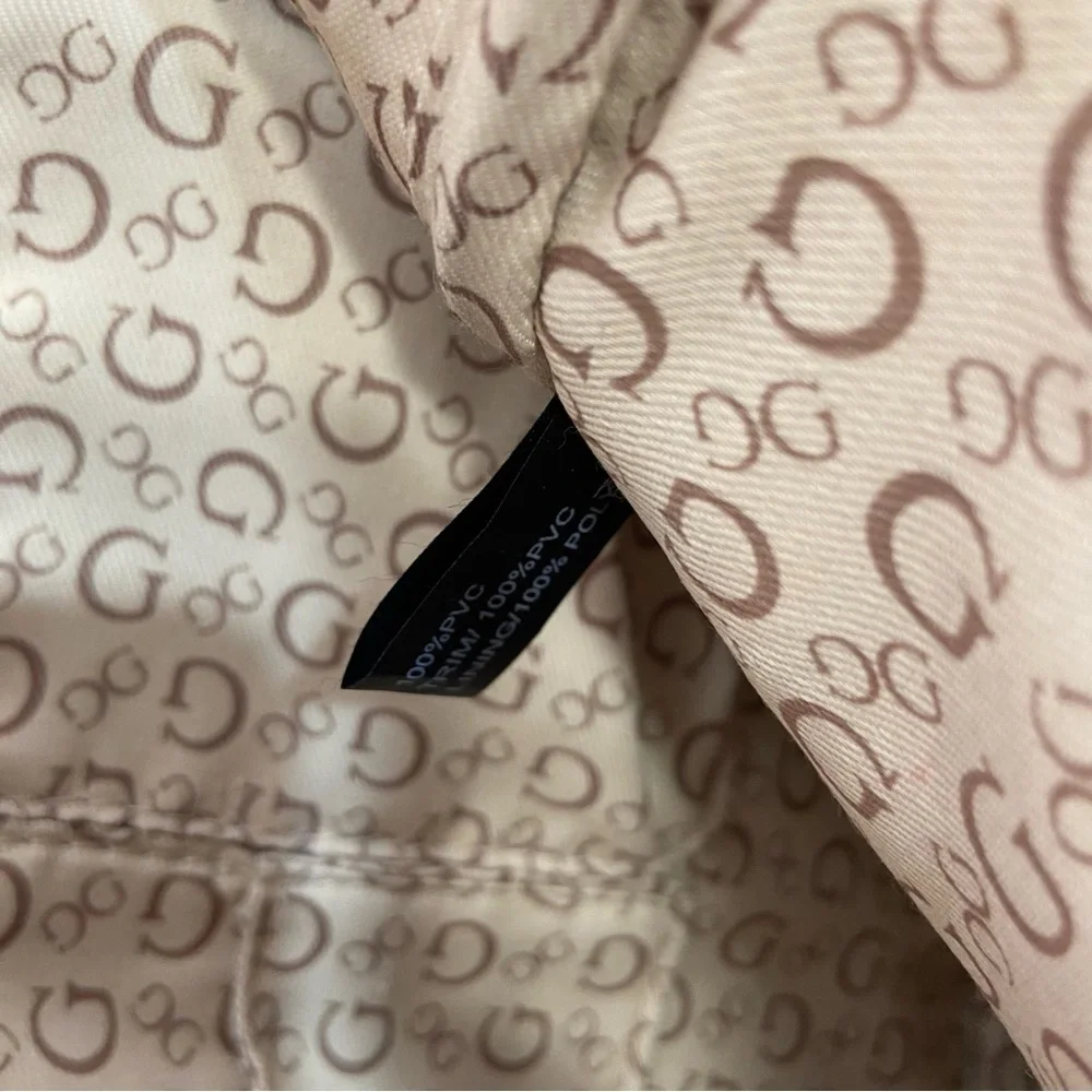 Guess Gray Signature Backpack Purse Bag